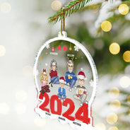 Décoration de Noël en acrylique personnalisée pour toute la famille