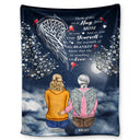 Sending You Love - Sympathy Gift To Comfort Those Grieving The Loss of A Loved One - Personalized Fleece Blanket
