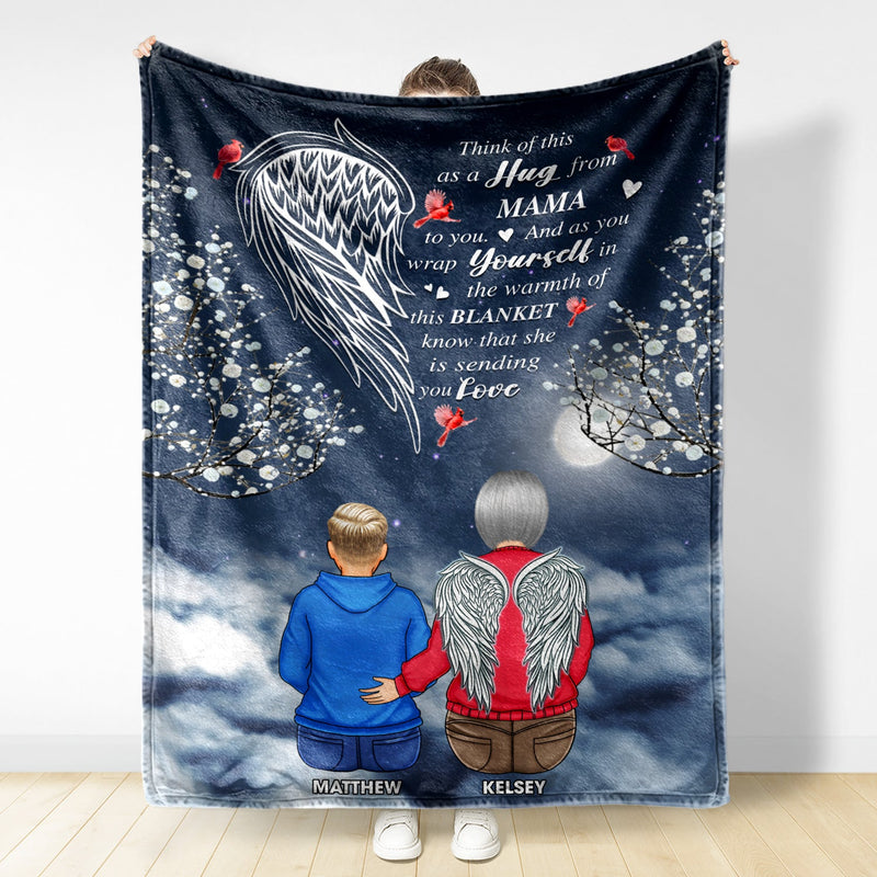 Sending You Love - Sympathy Gift To Comfort Those Grieving The Loss of A Loved One - Personalized Fleece Blanket