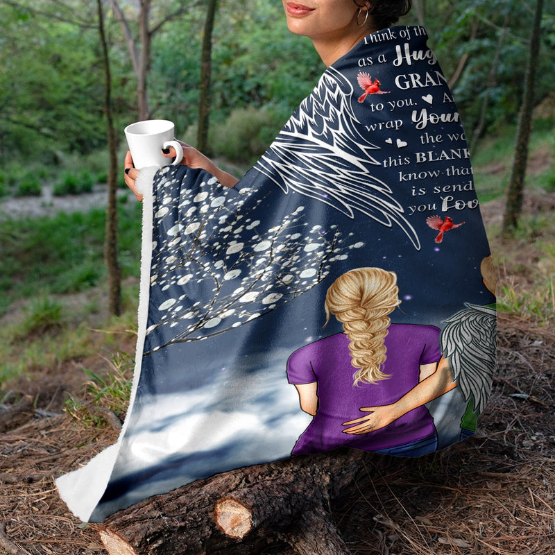 Sending You Love - Sympathy Gift To Comfort Those Grieving The Loss of A Loved One - Personalized Fleece Blanket
