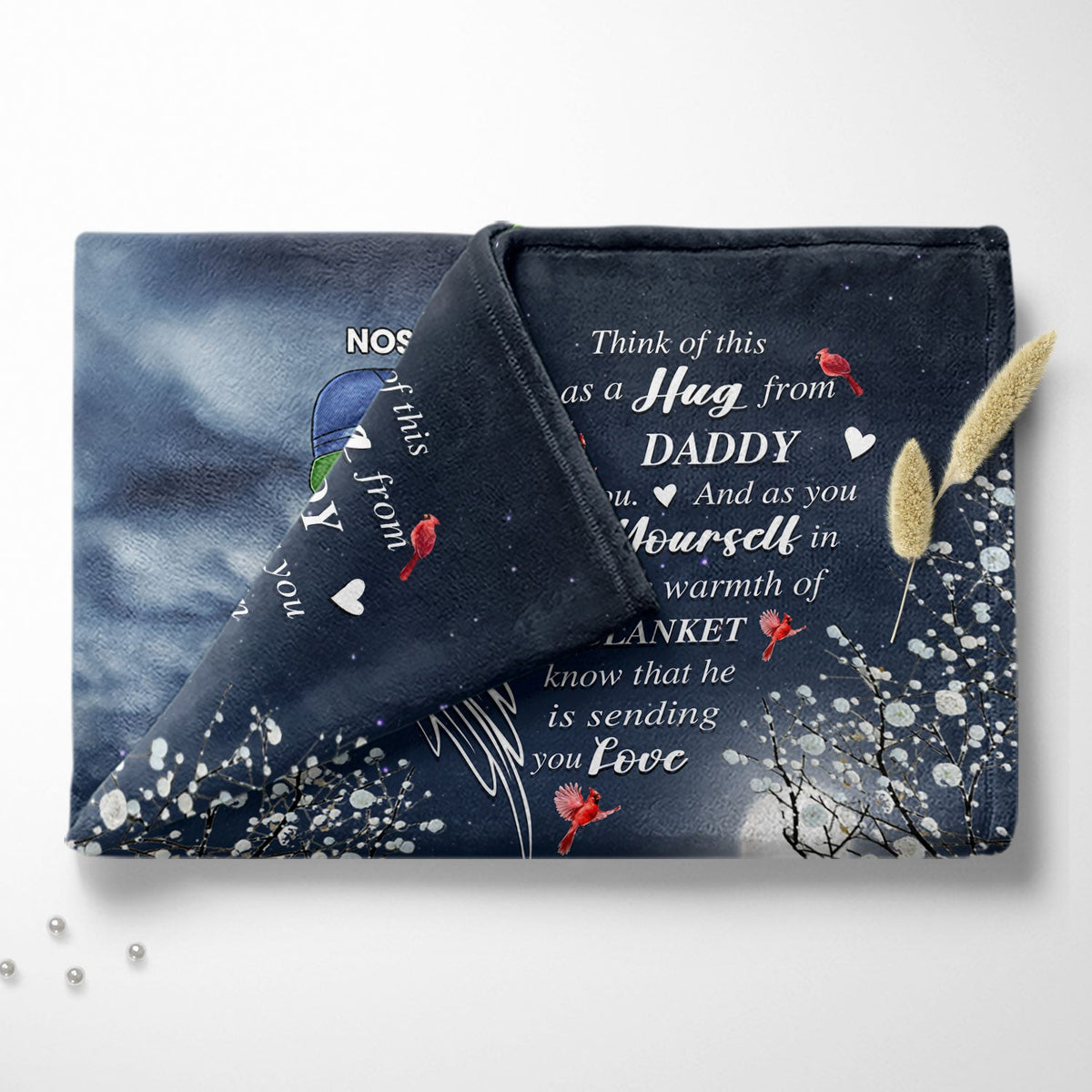 Sending You Love - Sympathy Gift To Comfort Those Grieving The Loss of A Loved One - Personalized Fleece Blanket