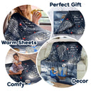 Sending You Love - Sympathy Gift To Comfort Those Grieving The Loss of A Loved One - Personalized Fleece Blanket