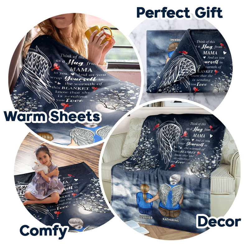 Sending You Love - Sympathy Gift To Comfort Those Grieving The Loss of A Loved One - Personalized Fleece Blanket