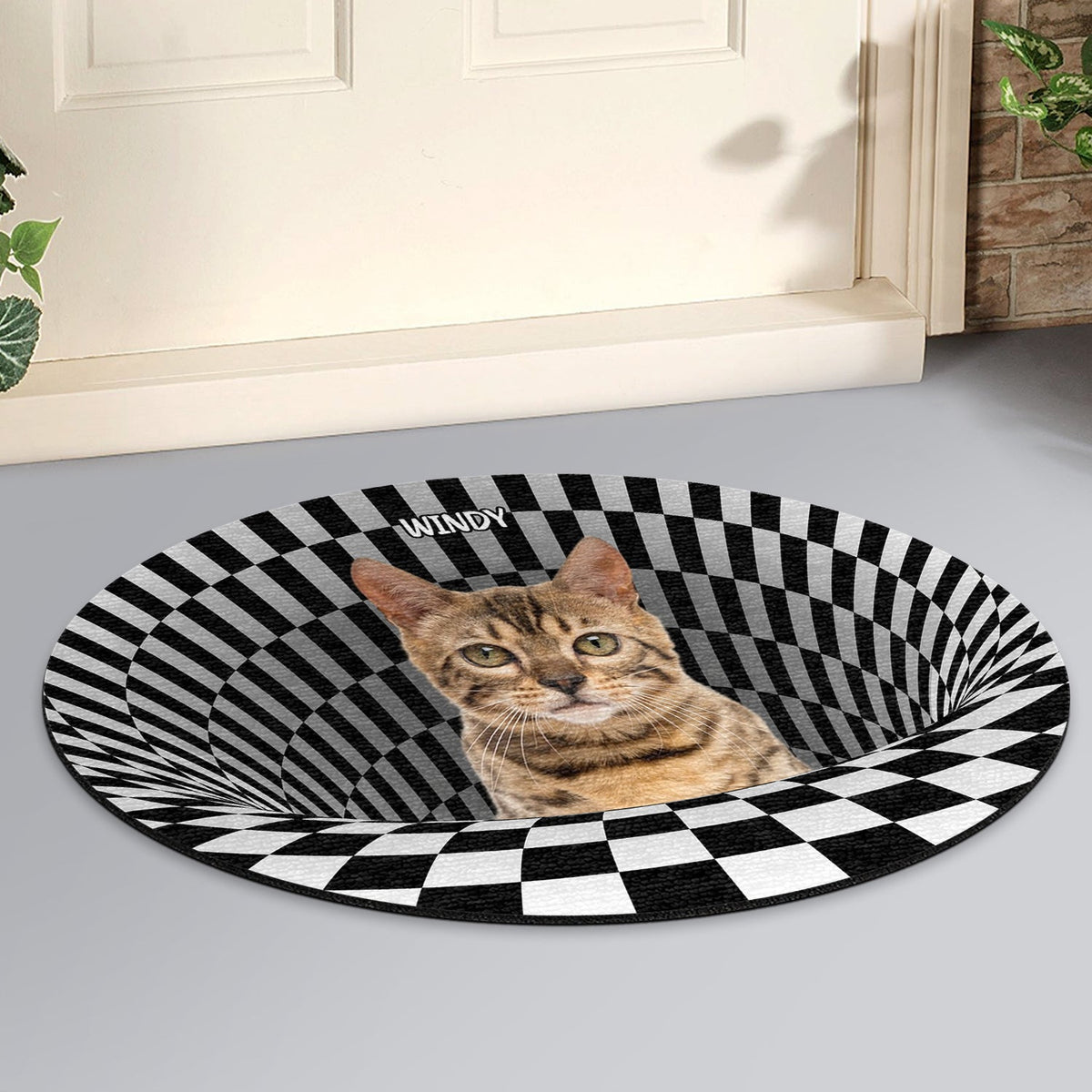Custom Photo Dog Cat 3D Vision - Gift For Pet Lovers - Personalized Custom Shaped Doormat
