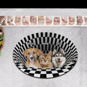 Custom Photo Dog Cat 3D Vision - Gift For Pet Lovers - Personalized Custom Shaped Doormat