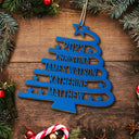 Christmas Tree With Names - Christmas Gift For Family - Personalized Wooden Cutout Ornament