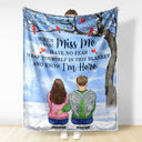 When You Miss Me Have No Fear - Memorial Sympathy Gift - Personalized Fleece Blanket
