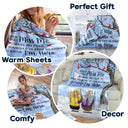 When You Miss Me Have No Fear - Memorial Sympathy Gift - Personalized Fleece Blanket