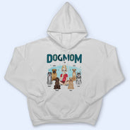 Dog Mom Blue Pattern - Gift For Dog Lovers - Personalized Sweatshirt
