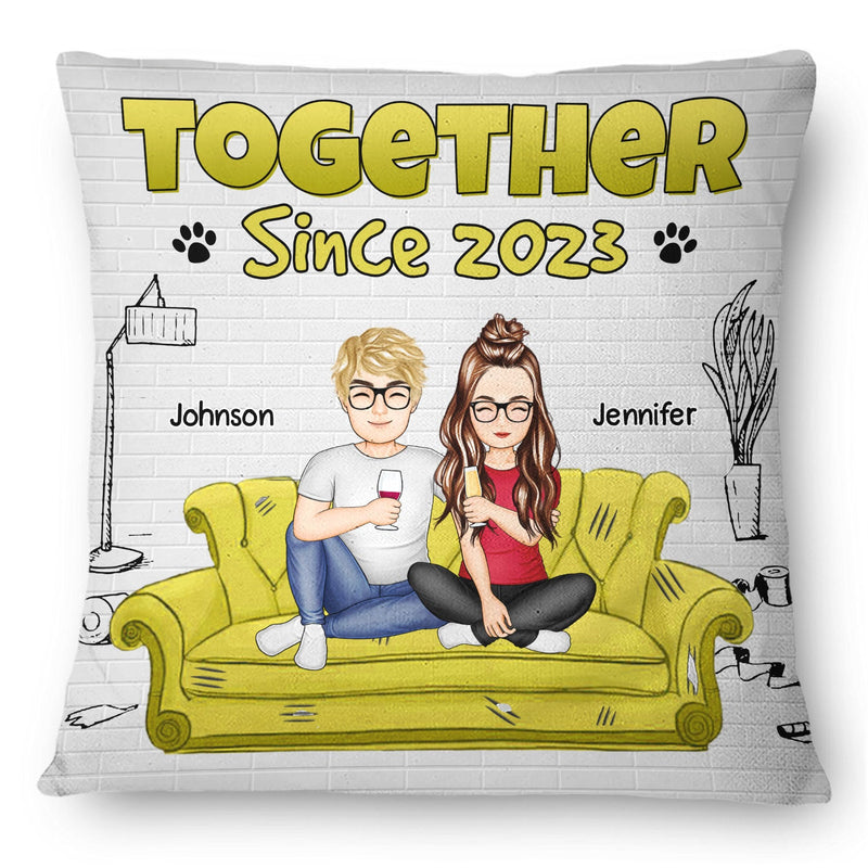 Together Since 2023 - Christmas Gift For Couples - Personalized Pillow