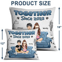 Together Since 2023 - Christmas Gift For Couples - Personalized Pillow