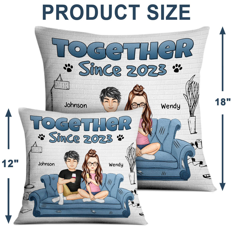 Together Since 2023 - Christmas Gift For Couples - Personalized Pillow