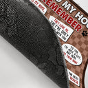 When Visiting Our House Please Remember - Decor Gift For Cat Lovers - Personalized Doormat