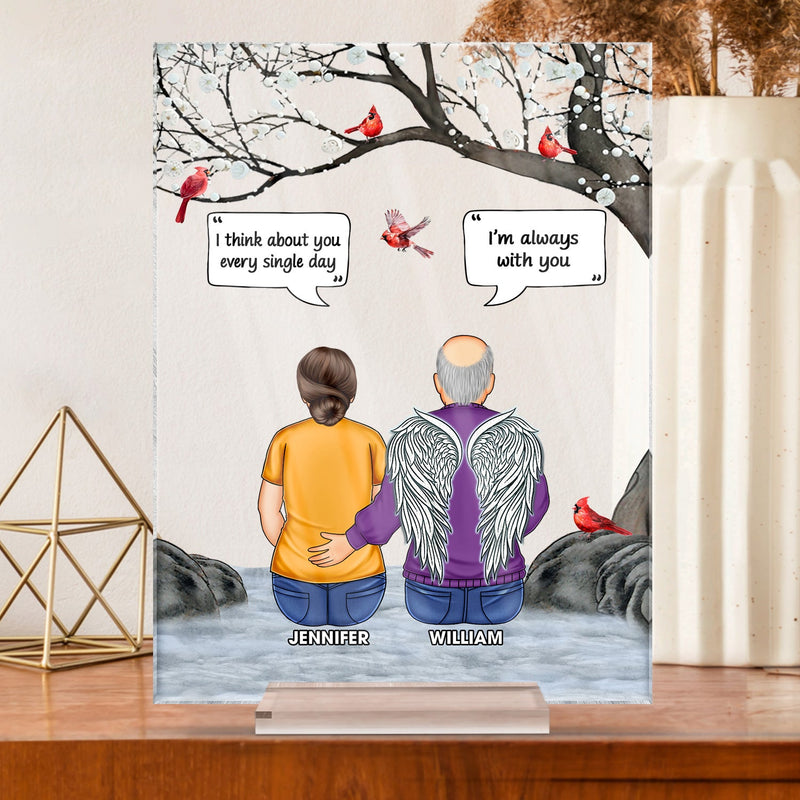 I Still Talk About You - Memorial Gift - Personalized Vertical Rectangle Acrylic Plaque