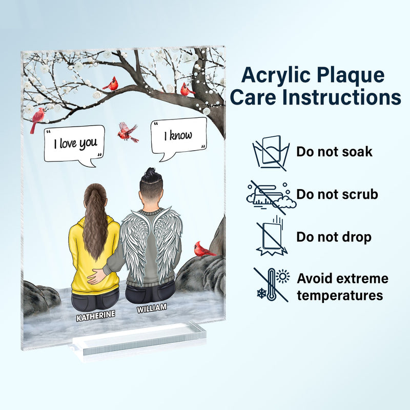 I Still Talk About You - Memorial Gift - Personalized Vertical Rectangle Acrylic Plaque