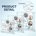 Custom Photo For Those Who Can Not Be Here - Memorial Gift For Special Days - Personalized Square Shaped Acrylic Plaque