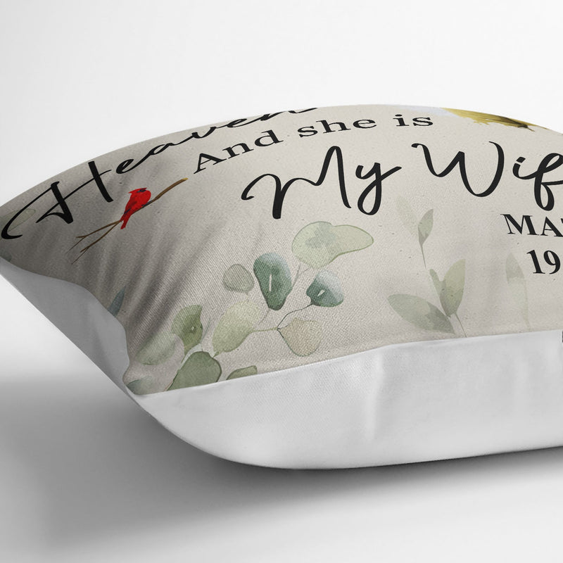 Custom Photo A Big Piece Of My Heart - Memorial Gift - Personalized Pillow