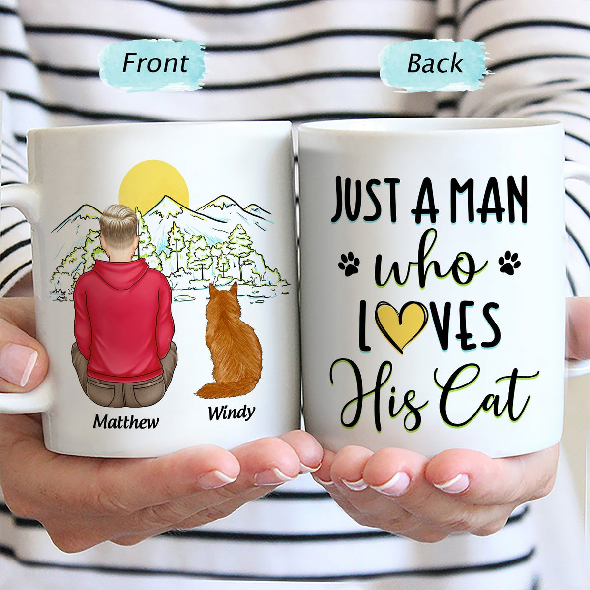 Life Is Better With The Cats - Gift For Cat Lovers - Personalized Mug