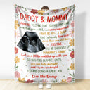 Custom Photo I May Be Just A Bump - Baby Shower Gift, Gift For First Mom - Personalized Fleece Blanket