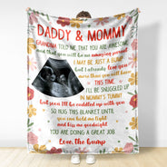 Photo personnalisée « Je ne suis peut-être qu'une bosse » - Cadeau de fête prénatale, cadeau pour la première maman - Couverture polaire personnalisée
