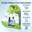 It's So Hard To Say Goodbye - Memorial Gift - Personalized Heart Shaped Acrylic Plaque