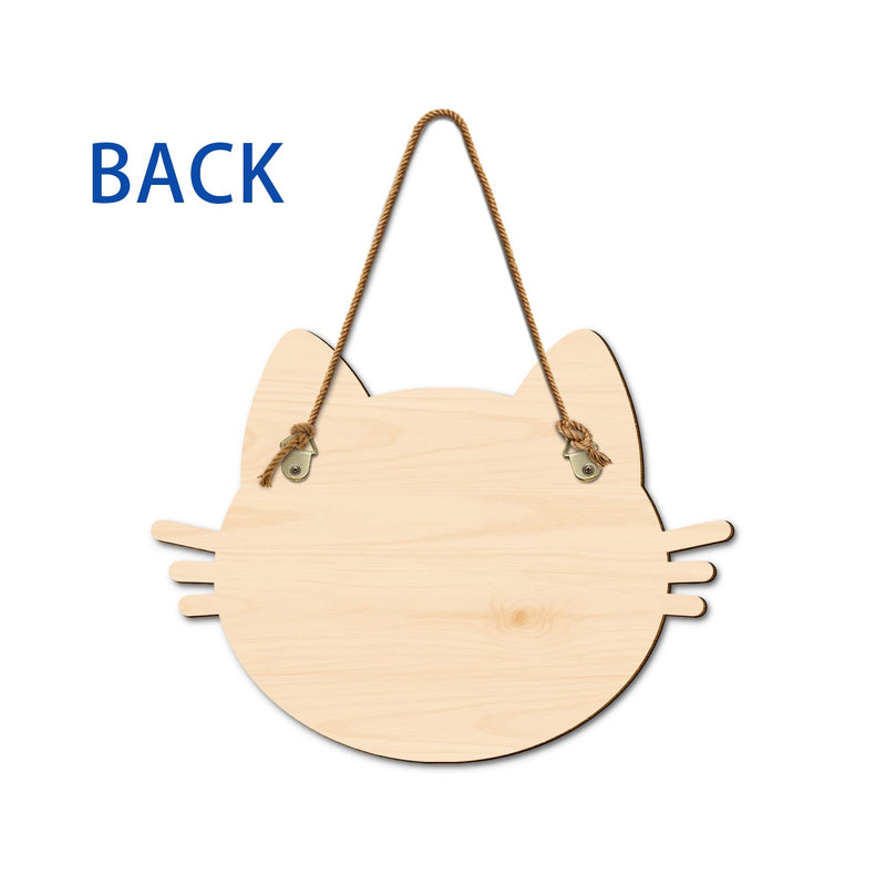 Warning Area Patrolled By Cats - Gift For Cat Lovers - Personalized Custom Shaped Wood Sign