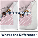 Custom Photo Cat Dog Cuddling Blanket - Gift For Pet Lovers - Personalized Fleece Blanket