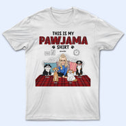T-shirt « This Is My Pawjama » - Cadeau pour les amoureux des animaux - T-shirt personnalisé