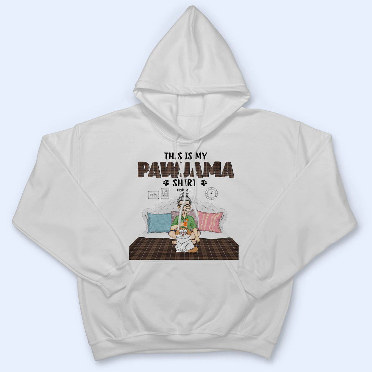 T-shirt « This Is My Pawjama » - Cadeau pour les amoureux des animaux - T-shirt personnalisé