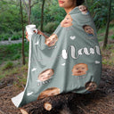Custom Photo Kid Baby Faces - Birthday, Loving Gift For Grandma, Grandmother, Mom, Mother - Personalized Fleece Blanket, Sherpa Blanket