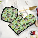 Custom Photo Pet Face - Gift For Pet Lovers - Personalized Oven Mitts, Pot Holders