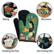 Le meurtre est mal - Cadeau pour maman, cadeau pour les amateurs de pâtisserie - Gants de cuisine et maniques personnalisés