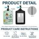 Juste une fille ou un garçon qui aime voyager - Cadeau pour les amoureux du voyage - Étiquette de bagage personnalisée