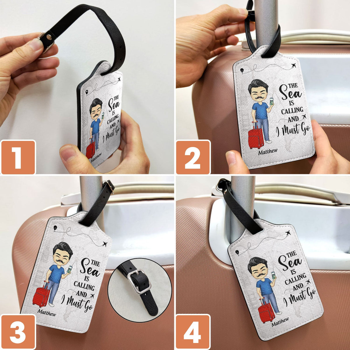 Juste une fille ou un garçon qui aime voyager - Cadeau pour les amoureux du voyage - Étiquette de bagage personnalisée