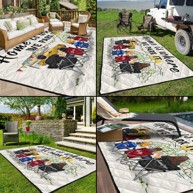 Making Memories One Campsite At A Time - Gift For Camping Lovers - Personalized Outdoor Waterproof Camping Picnic Blanket