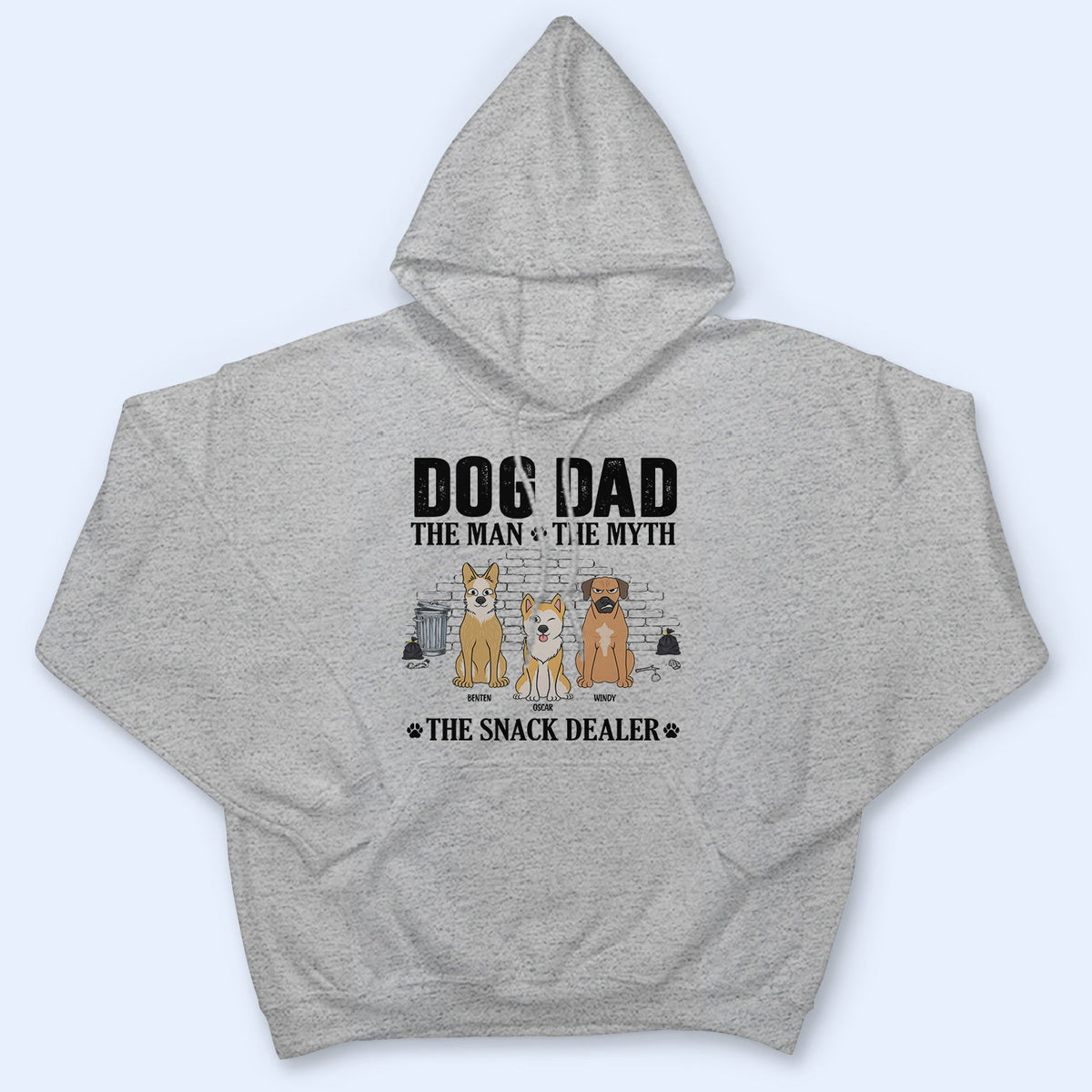 The Man The Myth The Snack Dealer - Gift For Dog Dad - Personalized T Shirt