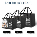 Dog Mom Life Is Ruff - Gift For Dog Mom - Personalized Leather Bag