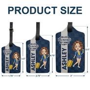 Collect Moments Not Things - Gift For Travellers, Travelling Lovers, Him, Her - Personalized Luggage Tag