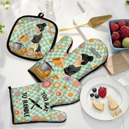 Trop chaud pour être manipulé - Cadeau pour femme, maman, mère - Gants de cuisine et maniques personnalisés
