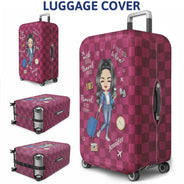 Voyager est ma thérapie - Cadeau pour voyageurs, amoureux du voyage, lui, elle - Housse de bagage personnalisée