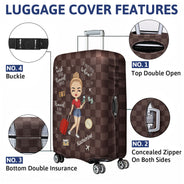 Voyager est ma thérapie - Cadeau pour voyageurs, amoureux du voyage, lui, elle - Housse de bagage personnalisée