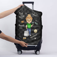 Voyager est ma thérapie - Cadeau pour voyageurs, amoureux du voyage, lui, elle - Housse de bagage personnalisée
