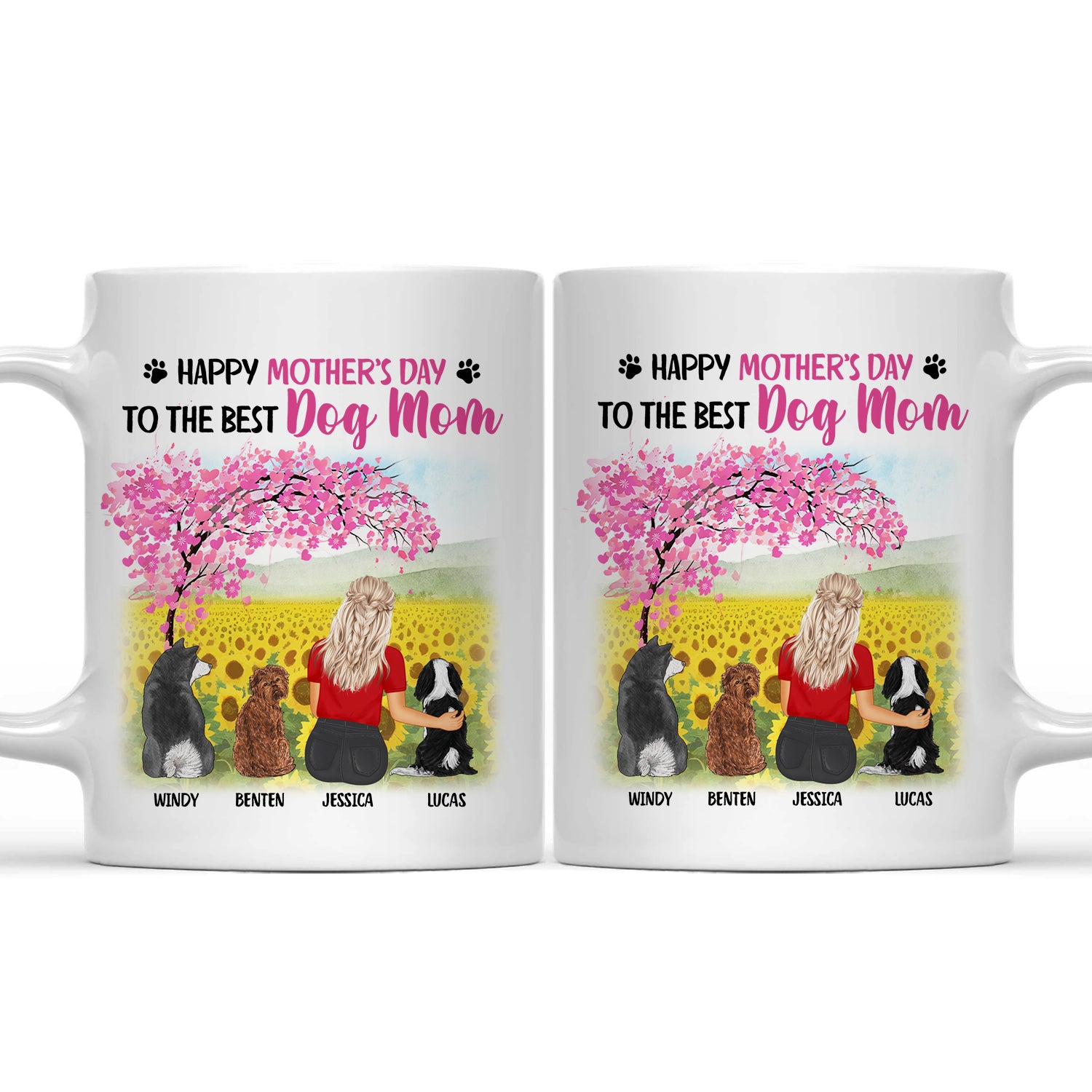 To The Best Dog Mom - Gift For Dog Lovers - Personalized Mug