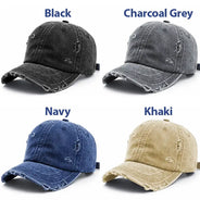 Gift For Father,Gift For Grandpa,Happy - Hooked On Dad Grandpa - Personalized Embroidered Distressed Cap