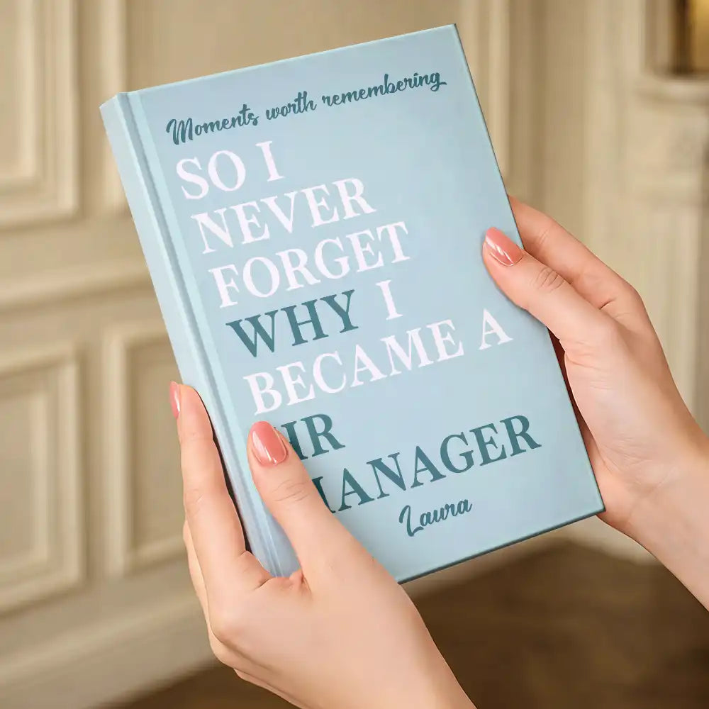Custom Text,Gift For Colleagues,Inspirational,Top Market - Appreciation Gift For Coworker, Teacher, Nurse, Social Worker - Personalized Moments Worth Remembering Hardcover Journal
