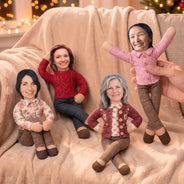 Art Design,Christmas,Custom Photo,Gift For Bestie,Humorous,Old Besties,Photo - Old Bestie Poseable Body Doll,Top Market - Gag Gift For Best Friends - Personalized Custom Photo Poseable Plush Doll