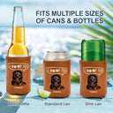 Dog Lovers,Dog Dad,Pet Lovers - Dad Every Poo I Do - Personalized Leather Can Cooler