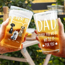 Dog Lovers,Dog Dad,Pet Lovers - Dad Every Poo I Do 3D Effect - Personalized Beer Glass