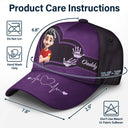Gift For Father,Family - Dad Grandpa Handprints 3D Effect - Personalized Classic Cap
