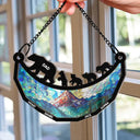 Gift For Father,Gift For Grandpa,Love - Dad Grandpa Papa Bear And Cubs - Personalized Window Hanging Suncatcher Ornament